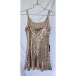 Lulus Glam Ma'am Gold Sequin Bodycon Mini Dress Women’s Size Medium Bridal Party Photo 7