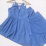 1. State  Blue Strappy Back Slit Skirt Maxi Dre Photo 14