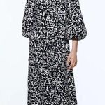 ZARA 🖤🤍 Black & White PRINTED MAXI DRESS🤍🖤 size XL Photo 0