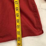 Antonio Melani Burnt Orange cotton coquette ruffle belted tie back shirt top blouse button front 3/4 sleeve-boho, offie siren core, preppy, lolita, modest Size L-measurement in pics Excellent condition Photo 7