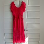 La Ligne Isabelle‎ Silk Puff Sleeve Dress adjustable coral pink NWT XS Photo 7
