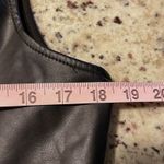 Torrid  Black Faux Leather Lace Up Peplum Fitted Vest Top Biker Plus Size 00 M/L Photo 5