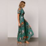 Baltic Born NEW  Birdie Maxi Long Dress Short Sleeve Eucalyptus Floral Large L Photo 2