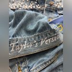 Forever 21  customised Taylor Swift inspired denim concert jacket beaded S Photo 4