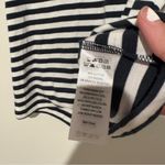 Cynthia Rowley  modal Sleeveless Striped‎ Tank Top White Navy Blue Size Large Photo 4