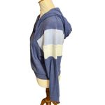American Eagle  Women’s Half Zip Blue and White Hoodie Size Small Photo 5
