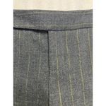 Bisou Bisou Michele Boigot Women's Grey Pinstripe Flared Career Pants Size 4 Photo 1