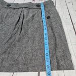 Banana Republic Banana‎ Republic Herringbone Pleated Wool Blend Mini Skirt Size 2 Gray Black Photo 10