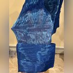 J.R Night By Cailiendo Blue Satin Rhinestone Buttons. Sheer Cuffed Sleeves Sz 8 Photo 5