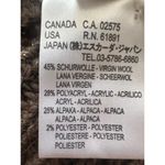 Vintage Escada Knit Virgin Wool Alpaca Blend Sweater Brown Size 38 Made In Italy Photo 4