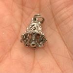VTG Sterling Silver Ringing Bell Filigree Wedding Jingle Christmas Photo 1