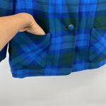 Vintage Al Jean wool plaid fitted blazer 80s Office casual academia size S Photo 5