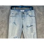 One Teaspoon Jeans Size 25 Awesome Baggies Cropped Distressed Free Love NWT Blue Photo 4