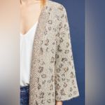 Anthropologie  Cupcakes And Cashmere Animal Print Cardigan Photo 1