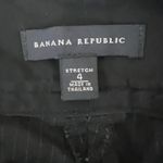 Banana Republic  Pinstripe Bootcut Career Pants Womens 4 Black Cotton Stretch Photo 6