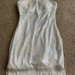 Selfie Leslie  About You Strapless Fringe Mini Dress Photo 2