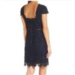 Sam Edelman  Navy‎ Lace Cap Sleeve Sheath Dress Cutout Waist Photo 3