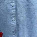 Shenanigans Blue Apple and Flower Embroidered Grandma Cardigan Size L Photo 2