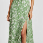 Likely  Alisa Cut-Out Floral Midi Dress, Ivory/Green, 4 (US) Photo 0