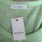 Elodie  Light Green Ribbed Button-Up Shirt Size Medium NWT Photo 2