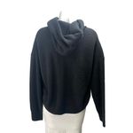 Gap NEW Women's Black Ribbed Knit Long Sleeve Hoodie Hooded Sweatshirt Size M Photo 1