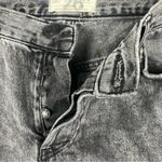 Free People Maggie Black Wash Button Fly Busted Knees Sharkbite Hem Jeans 26 Photo 4