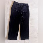 Notations  1X Black Velour Pull-on Wide Leg Elegant Pants Photo 1