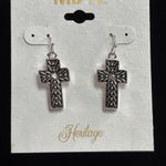Mixit  Silver Cross Earrings Photo 1