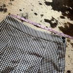 CREATURES OF COMFORT Gingham Pants Size 4 Black Photo 5