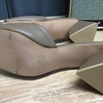 Olivia Miller Sandals Women's US 9 Brown PU Leather Slip On Triangle Block Heel Photo 4