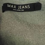 Max jeans  Button Front Denim Stretchy Blue Jean Jacket Size Medium/Large Photo 2