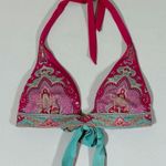 Victoria's Secret Victoria’s Secret Pink Maroon Blue Boho Bohemian Paisley Bikini Top Swimwear Bathing Suit Size XS 🩷✨ Photo 0