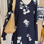 Aqua Dresses Blue Floral Bell Sleeve Mini Dress Photo 0