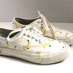 J.Crew SeaVees Sneakers Shoe Canvas Legend Poplin Embroidery Banana Yellow Cream Photo 0