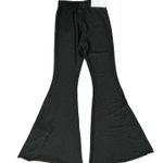 Sleeper Black Sparkle Glitter High Waist Stretchy Wide Flare Pants sz XS NEW Tag Photo 8