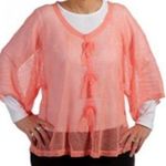Simply Noelle NWT Noelle ‘Key Largo’ mesh overlay top one size Photo 1