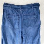 Lord & Taylor Belted Chambray Pant Blue Size XS Photo 5