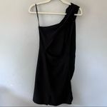 ASOS  One Shoulder Cocktail Party Open Back Mini Dress Black Small Medium 6 Photo 5