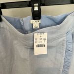 J. Crew NWT Light Blue Oxford Ruffle Pencil Skirt Photo 1