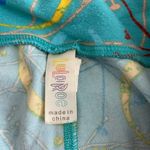 LuLaRoe EUC women’s blue colored print tummy control soft stretch leggings Photo 4