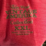 Nine West  Vintage America Split V Button Front Embroidered Tab Sleeves Size XXL Photo 3