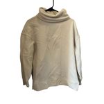 Athleta Women's Ivory Funnel Neck Pullover Sweatshirt Size S Casual Photo 3