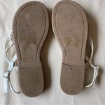 American Eagle NWOT  Women’s White Braided Thong Sandals Photo 4