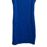 Belle Badgley Mischka Royal Blue Studded Neck Woman's Sheath Dress Size 2 Photo 2