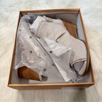 Very G Women’s Sis Cream Canvas Peep Toe Wedge Sandals Size 11 Photo 2