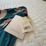 La Blanca Blue Caribbean Current Orchid Floral Ruched Bikini Swim Bottom 10 NWT Photo 2