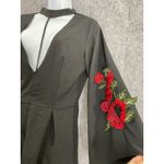 Vintage Black Romper Plunge V Photo 1