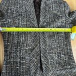 Adrienne Vittadini NEW  Platino Womens Jacket Size 4 Tweed Blazer Wool Fur Cuffs Photo 5
