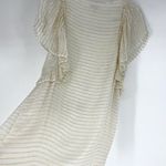 Amuse Society  Sunset Dreams Mini Dress Cream Metallic Size M NWT Photo 5