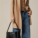 J.Crew Juliette Collarless Wool Blend Sweater Blazer 3X Tan Photo 0